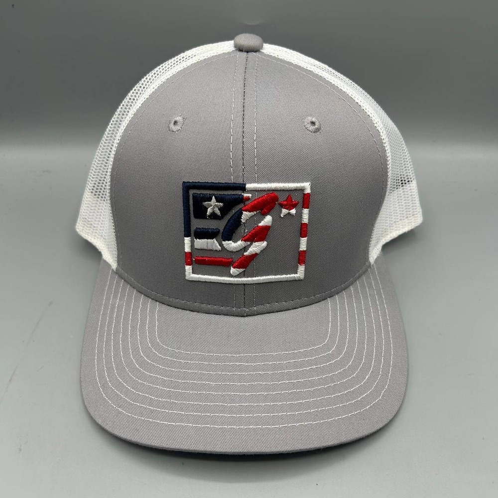 The Game Logo Trucker Hat Men Gray White Embroidered Snap Back Cap New
